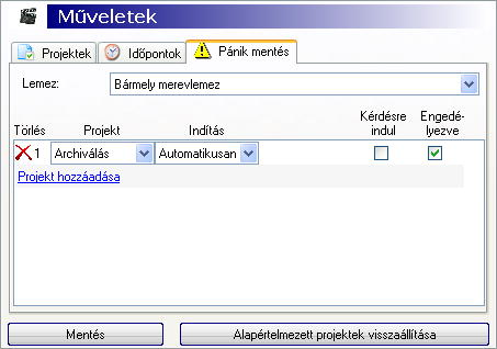 Pánik mentés: indítás probléma esetén