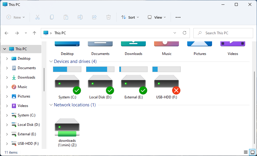 Disk drive icons